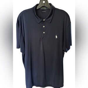 Men’s Navy Short Sleeved Polo by Ralph Lauren Shirt